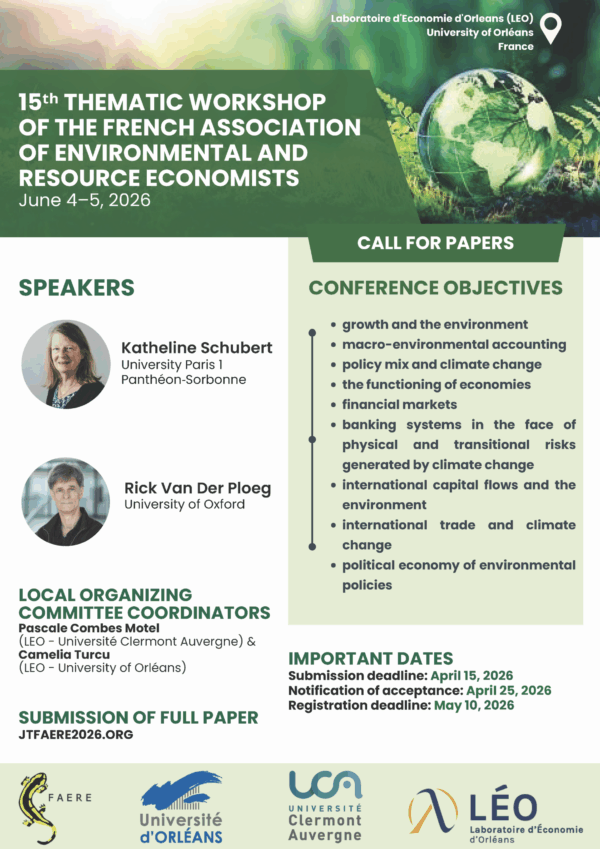 Call for paper - 15th FAERE Thematic Workshop